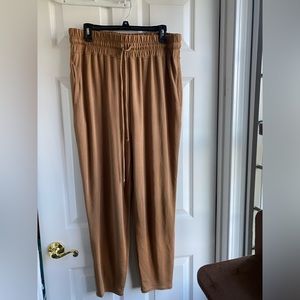 Tan Fabletics joggers harem style size XL